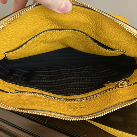 Prada Used good condition yellow bag - Picture 9 of 12